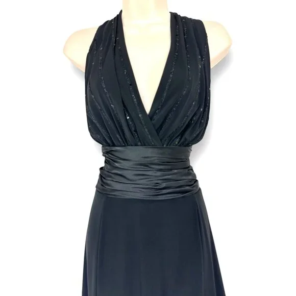 Evan Picone Black Sleeveless Dress - Picture 2 of 3